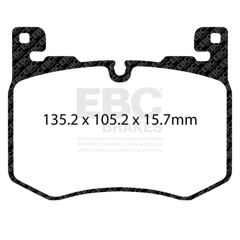 EBC Bluestuff NDX Front Brake Pads for 2019–2024 Jaguar F-Pace and 2020 Land Rover Range Rover Velar – DP52412NDX