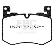 Load image into Gallery viewer, EBC Bluestuff NDX Front Brake Pads for 2019–2024 Jaguar F-Pace and 2020 Land Rover Range Rover Velar – DP52412NDX