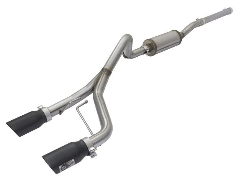 aFe Rebel Series Dual Center Exit Cat-Back Exhaust System for 2007-2017 Jeep Wrangler (V6-3.6L/3.8L)