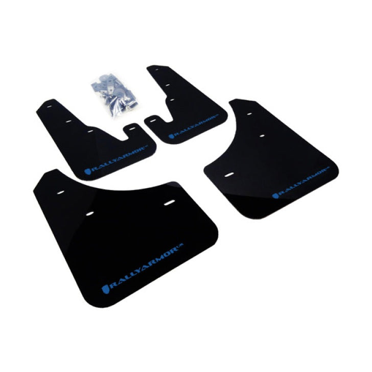 Rally Armor UR Series Black Mud Flaps for 2004-2009 Mazda 3 and Speed3 – Durable Polyurethane Protection