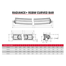 Load image into Gallery viewer, Rigid Industries Radiance+ Curved 20-inch RGBW Light Bar for Automotive Lighting
