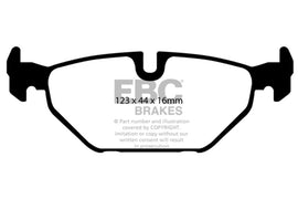 EBC DP31405C Redstuff Ceramic Rear Brake Pads for Saab 9-5