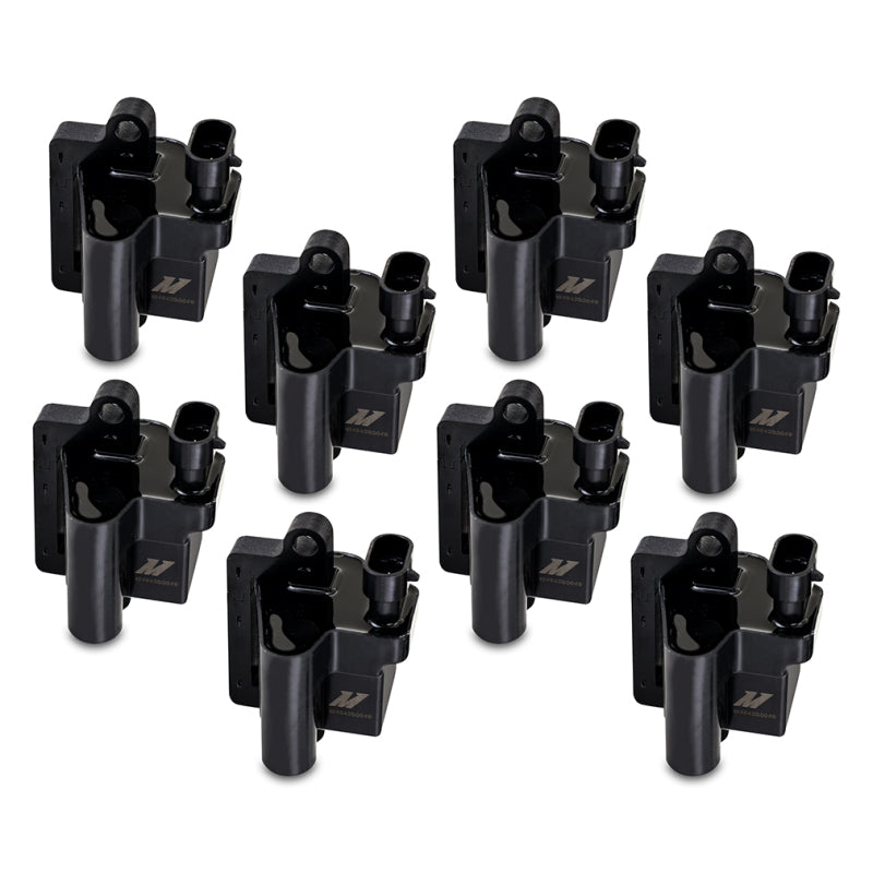 Mishimoto GM Square Style Engine Ignition Coil Set for 2006 GMC Yukon XL, Chevrolet Suburban, and Avalanche
