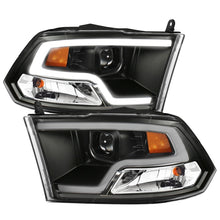Load image into Gallery viewer, ANZO 09-18 Dodge Ram 1500 Plank Style Projector Headlights with Halo - Black