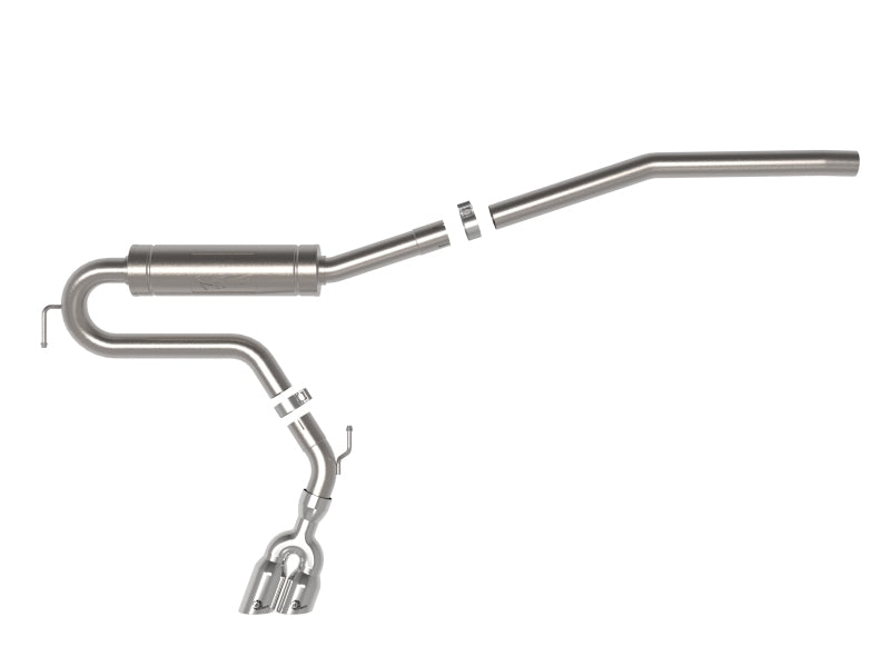 aFe Rebel Series 2-1/2 Inch Stainless Steel Cat-Back Exhaust System for Ford Maverick 2022-2023