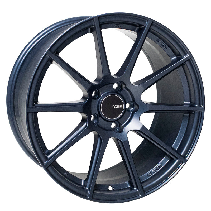 Enkei TS10 18x9.5 Inch Matte Blue Alloy Wheel with 35mm Offset and 5x114.3 Bolt Pattern