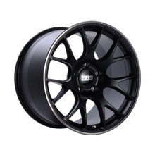 Load image into Gallery viewer, BBS CH-R 19x8.5 Satin Black Polished Wheel with Rim Protector for 5x112 Bolt Pattern - Part #bbsCH122BPO