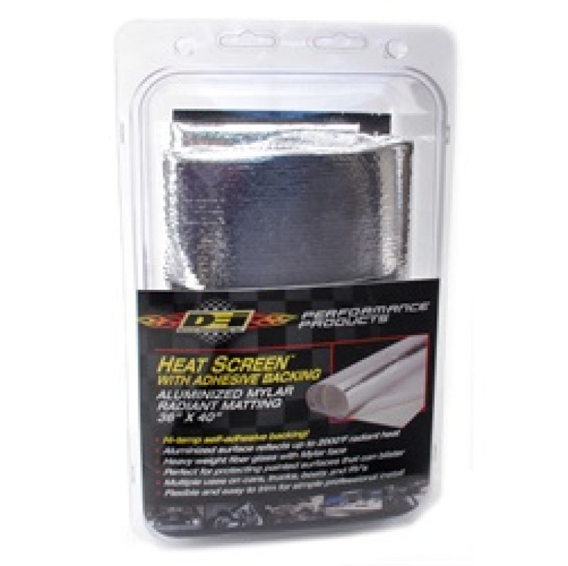 DEI Heat Screen 36in x 40in Mylar Radiant Glass Fiber Matting with Adhesive Backing