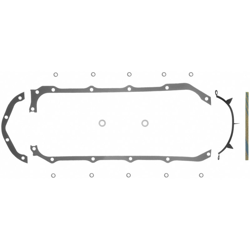 Fel-Pro 1814 Engine Oil Pan Gasket Set with Rubber-Coated Fiber for V8 Engines