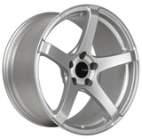 Enkei Kojin 18x9.5 Inch Matte Silver Alloy Wheel with 30mm Offset and 5x114.3 Bolt Pattern – Part Number enk476-895-6530SP