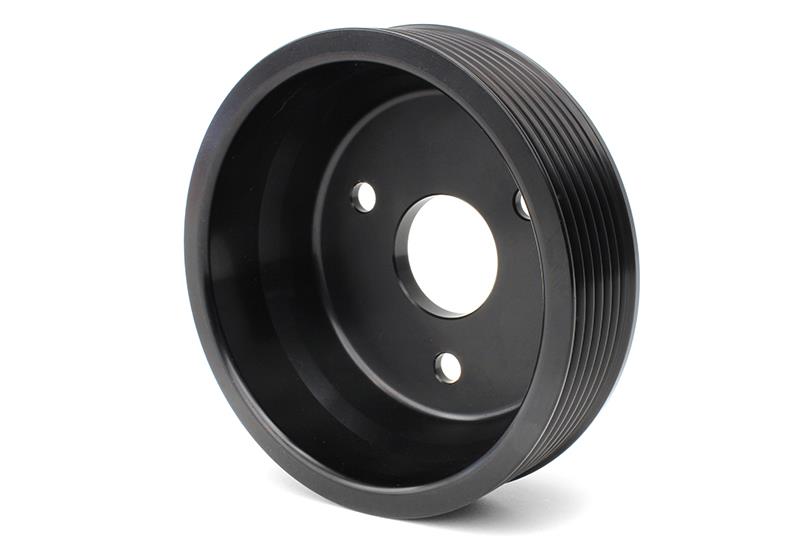 Perrin Performance Lightweight Water Pump Pulley for Subaru WRX, Crosstrek, and FXT - Black (Part PSPS-ENG-111BK)
