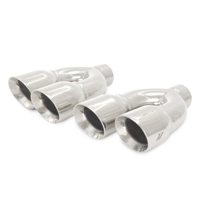 Mishimoto Universal Steel Muffler Tip 2.5-inch Dual Y Polished Exhaust Tip