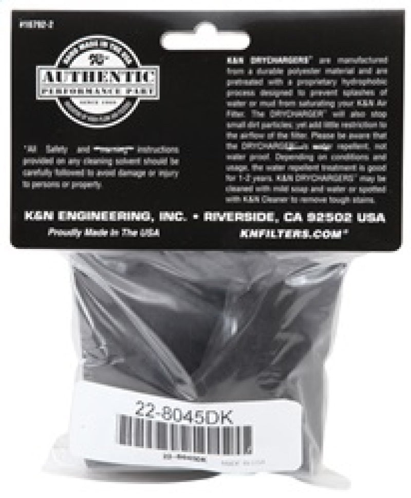 K&N Engineering Part No. KNN22-8045DK 6-inch ID x 6-inch High-Performance Air Filter Wrap