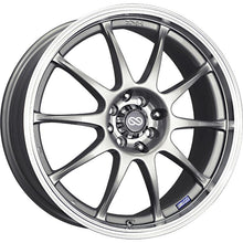 Load image into Gallery viewer, Enkei J10 17x7 Alloy Wheels with Machined Lip, 4x100/114.3 Bolt Pattern, 42mm Offset – Silver Finish