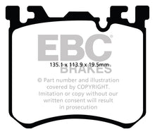 Load image into Gallery viewer, EBC Yellowstuff Brake Pads for BMW X5 and X6 * High-Performance Street &amp; Track Use Part Number ebcDP42091R