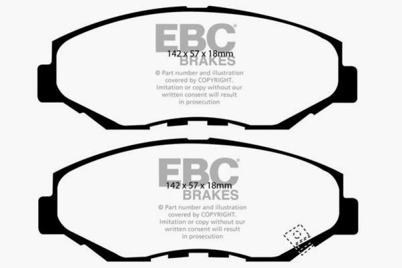 EBC Yellowstuff Front Brake Pads for Honda CR-V 2002-2006 * High-Performance Street and Track Use