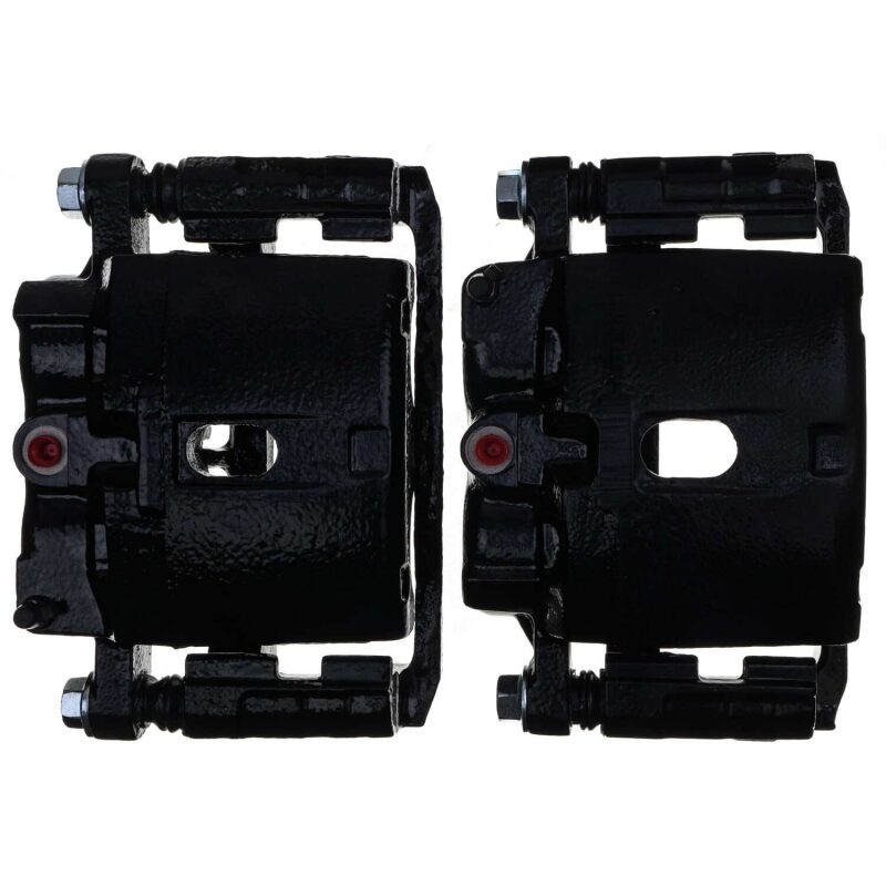 PowerStop PSB S4728BLK Powder Coated Brake Calipers for GMC Yukon, Chevrolet Suburban, Avalanche (Pair with Bracket)