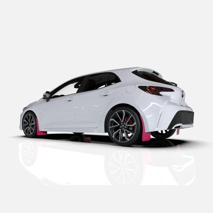 Rally Armor Pink Mud Flap with BCE Logo for 2022-2025 Subaru WRX