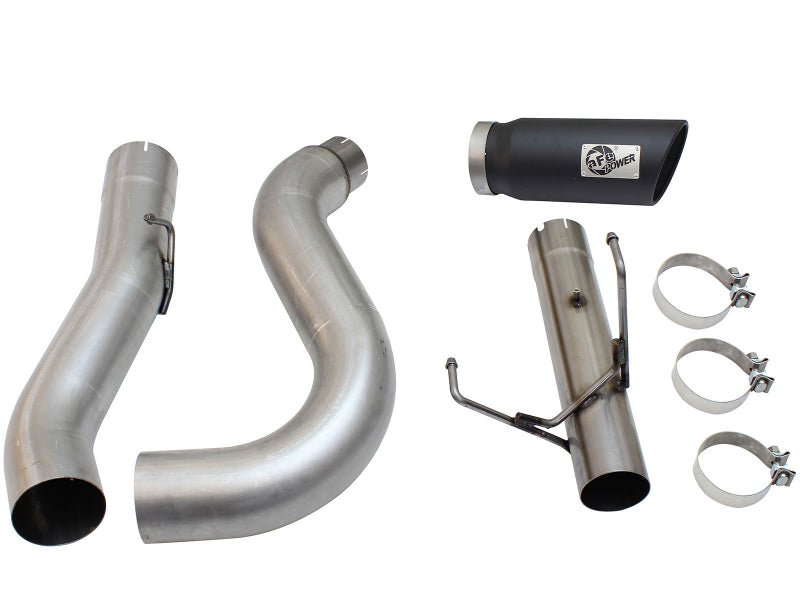aFe MACHForce XP Large Bore 5-Inch DPF-Back Exhaust System with Black Tip for 2013-2018 Dodge RAM 2500/3500 6.7L Diesel