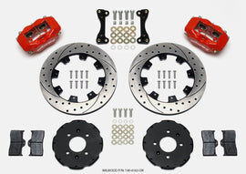Wilwood Forged Dynalite Front Hat Brake Kit with 12.19-inch Drilled Rotors for 1990-1992 Acura Integra
