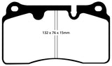 EBC Redstuff Ceramic Low Dust Front Brake Pads for Volkswagen Touareg 2014-2010