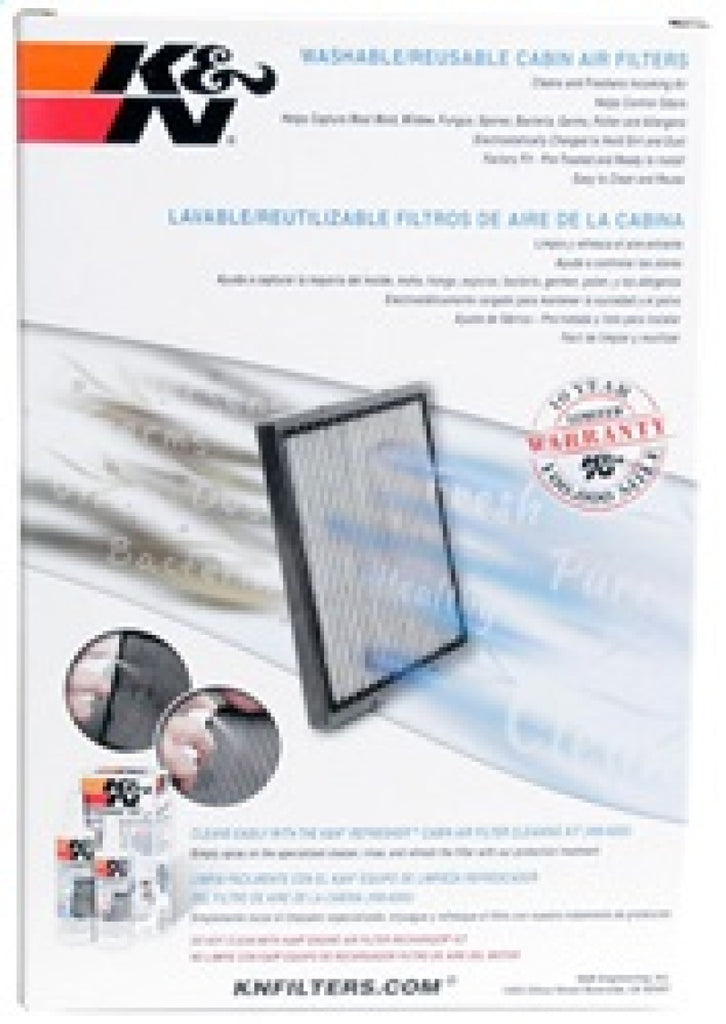 K&N Engineering Cabin Air Filter Part No. KNNVF1010 for 2011-2016 Jeep Wrangler