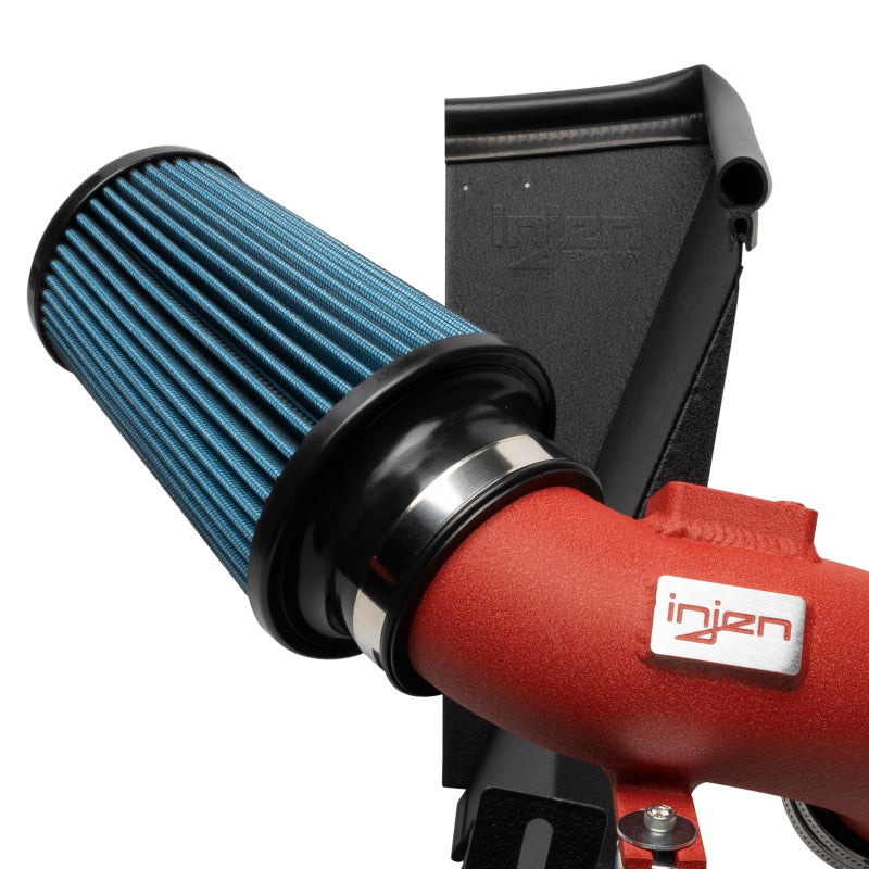 Injen SP2301WR Short Ram Air Intake System for 2021-2023 Toyota Supra & 2019-2023 BMW Z4, Wrinkle Red Finish