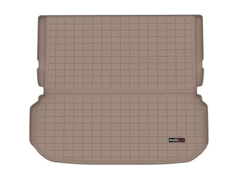 WeatherTech 2022+ Infiniti QX60 Cargo Liner - Tan with Bumper Protector for Behind 2nd Row Seating