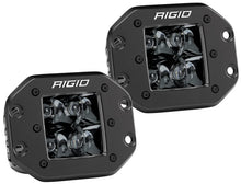 Load image into Gallery viewer, Rigid Industries D2 Midnight Edition Flush Mount Spot Lights - D-Series Dual Spot FM/2