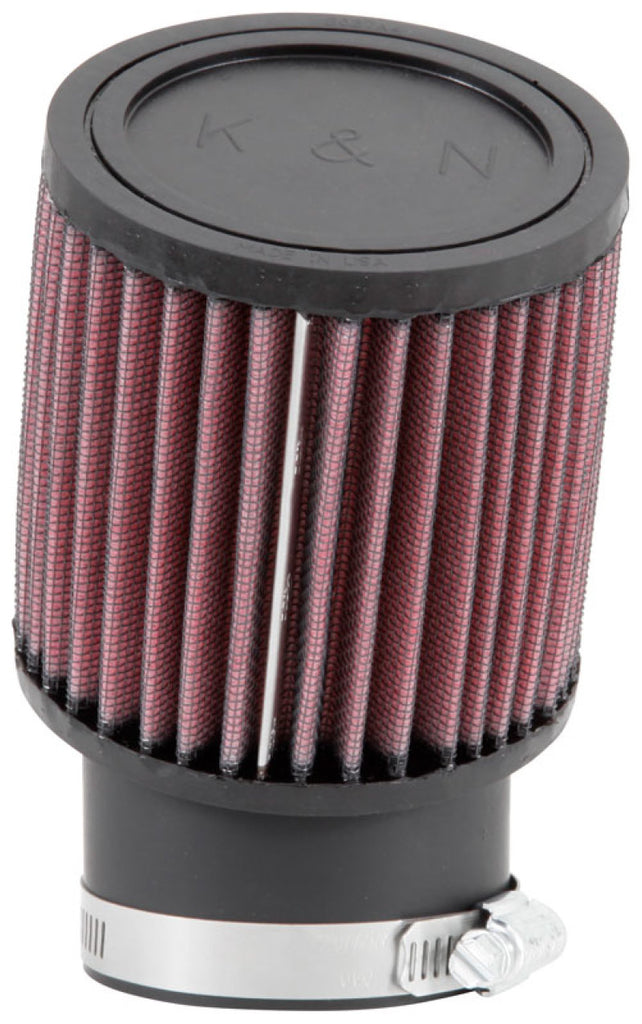 K&N Engineering Universal Rubber Round Straight Air Filter * 20 Degree Angled Flange, 2-7/16 inch Diameter, 4-inch Height