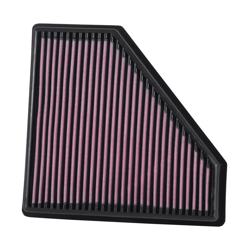K&N Engineering 33-5059 High-Flow Reusable Air Filter for Cadillac CTS (2016-2019) with 6.2L V8 Engine