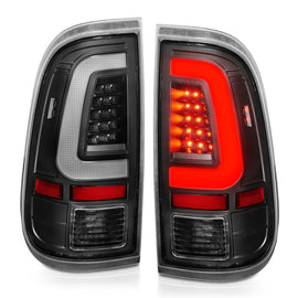 ANZO LED Tail Light Assembly for 2010-2016 Ford F-250 with Black Housing and Clear Lens - Pair