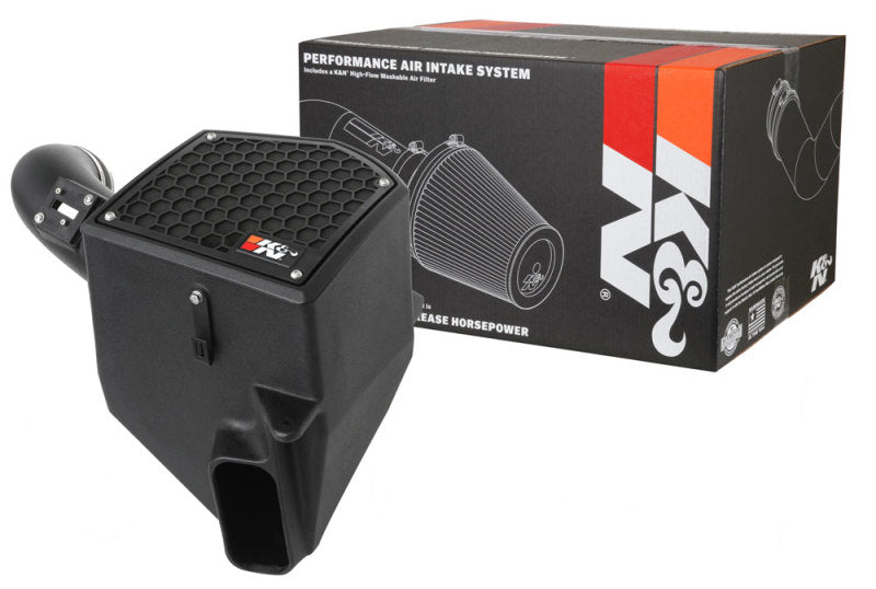 K&N 63 Series AirCharger Performance Intake for 2020-2021 Chevrolet Silverado 1500 and GMC Sierra 1500 with Part Number KNN63-3118