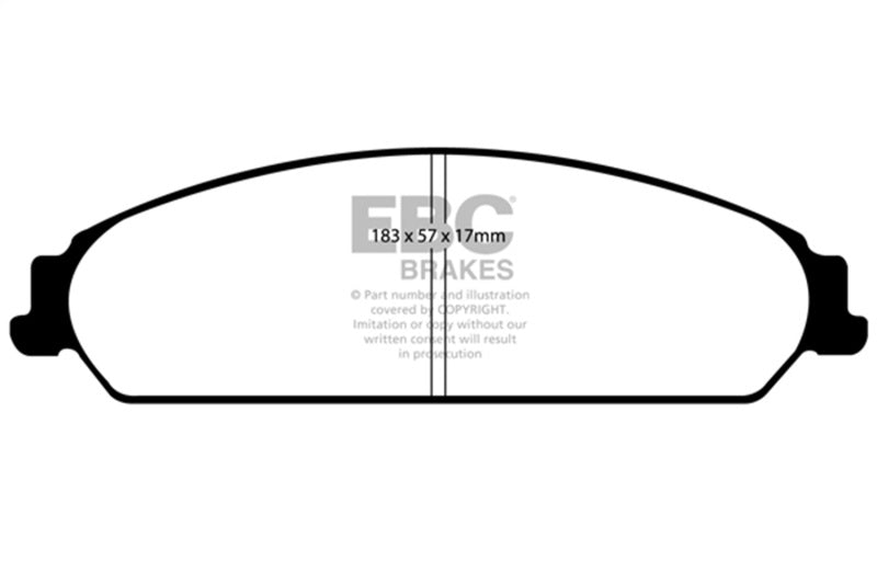 EBC Bluestuff NDX Front Brake Pads DP51724NDX for Dodge Charger, Challenger and Chrysler 300C
