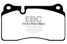 Load image into Gallery viewer, EBC Brakes Redstuff Ceramic Low Dust Brake Pads for Audi TT RS Quattro (2012-2013)