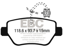 Load image into Gallery viewer, EBC Redstuff Ceramic Low Dust Rear Brake Pads for Maserati Ghibli 2014-2017 * Part Number ebcDP32258C