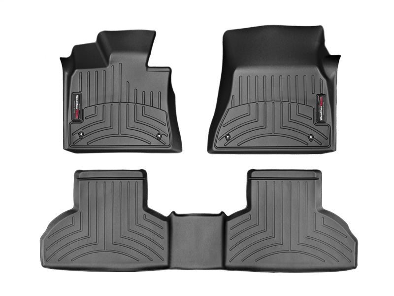 WeatherTech FloorLiner DigitalFit Black Front and Rear Floor Mats WET44559-1-2 for 2013-2015 BMW X5 and 2015 BMW X6