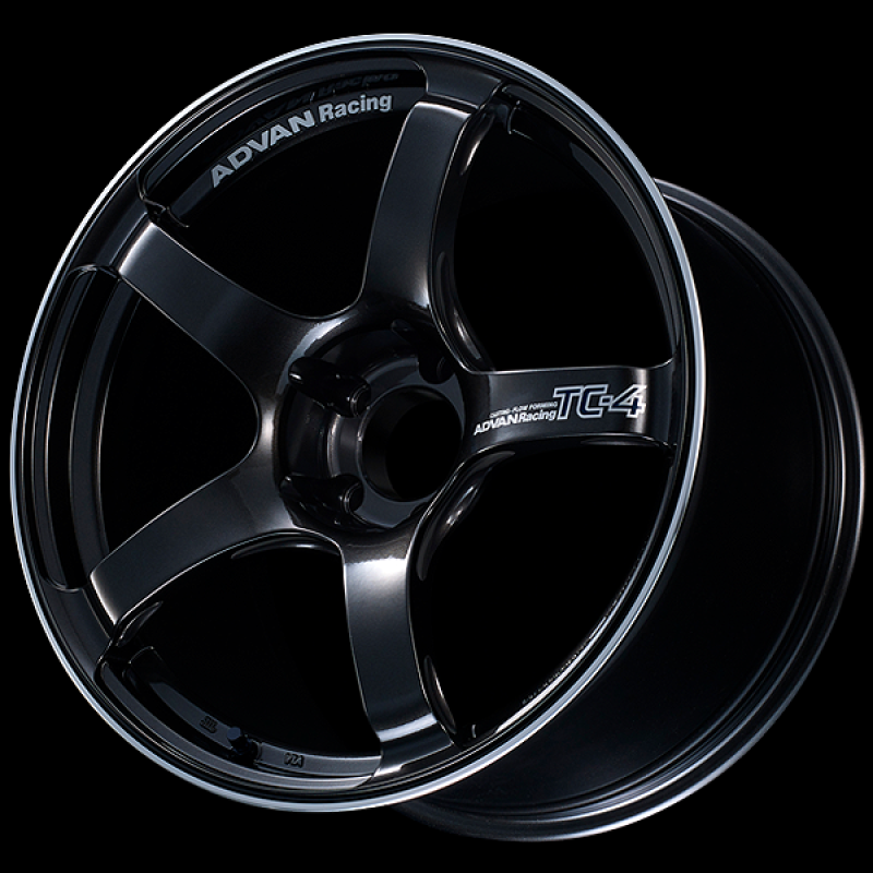 Advan TC4 18x9 +25mm 5x112 Racing Black Gunmetallic Wheel with Ring Design