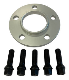 BBS 10mm Spacer Kit for BMW 5x120 Bolt Pattern with Black Lug Bolts - Part Number BBS09.50.370