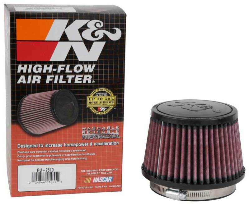 K&N Engineering Universal 4 Inch Air Filter Part Number KNNRU-2510 for Automotive and Equipment