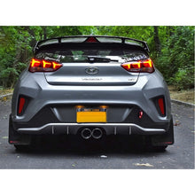 Load image into Gallery viewer, Rally Armor 19-21 Hyundai Veloster Turbo/2.0/R-Spec Red UR Mud Flap with White Logo
