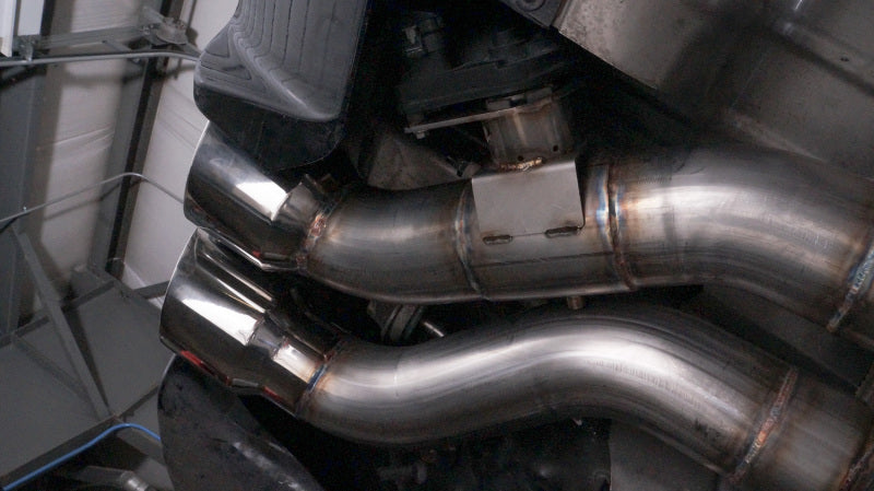 Stainless Works 2016-2019 Cadillac CTS-V Sedan Dual-Mode Exhaust System with 4-Inch Tips and Turbo Mufflers