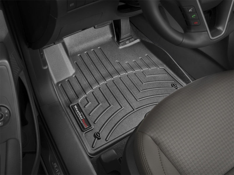 WeatherTech DigitalFit Front FloorLiner for Hyundai Santa Fe 2013-2015 * Black