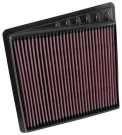 K&N 2016-2017 Nissan Titan XD V8-5.6L F/I Drop-In Air Filter - Reusable High-Flow Performance Air Filter