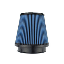 Load image into Gallery viewer, Injen NanoWeb Dry Air Filter Part No. X-1128-BB — 4-inch Flange, 5.5-inch Base, 5.4-inch Height, 4-inch Top