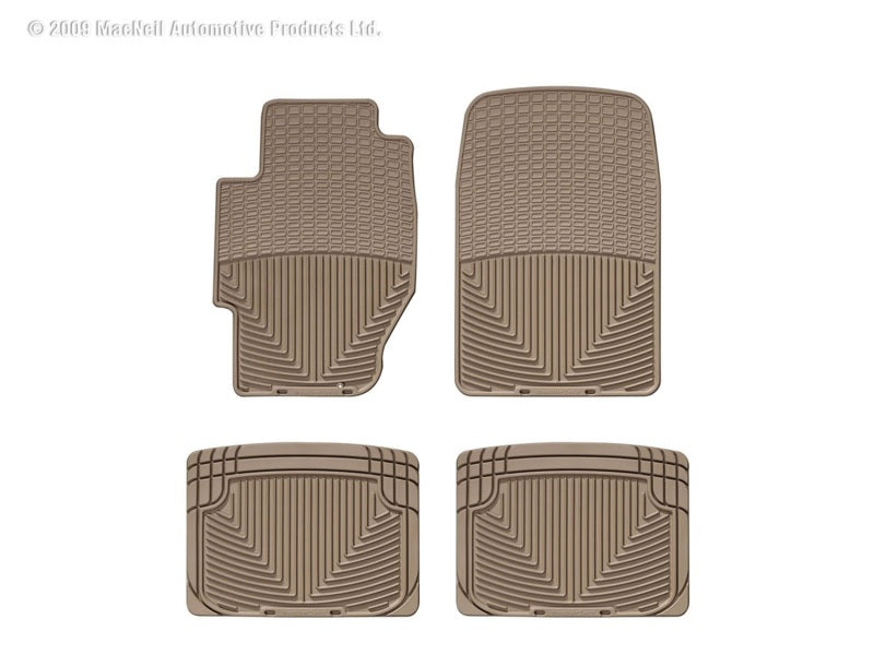 WeatherTech All-Weather Floor Mats for Honda Prelude and Accord - Tan, Part Number WETW34TN-W20TN