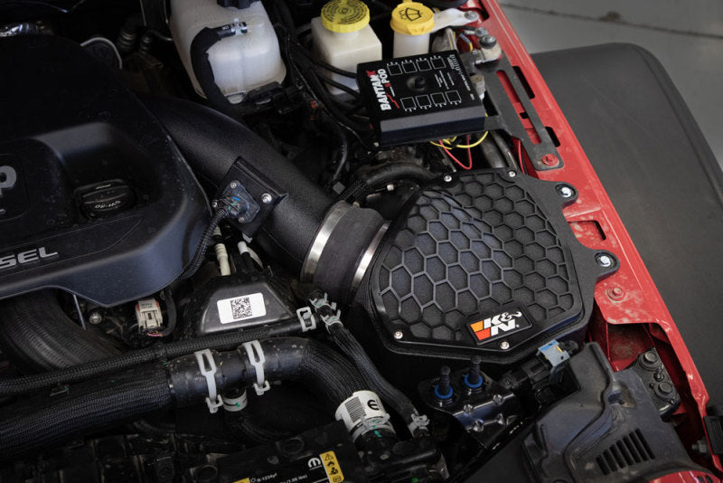 K&N Engineering 63-1587 Cold Air Intake System for 2020-2021 Jeep Wrangler and Gladiator with V6-3.0L Diesel Engine