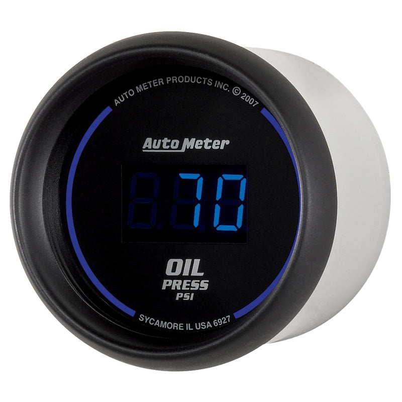 AutoMeter Cobalt Digital 52.4mm Black 0-100 psi Oil Pressure Gauge