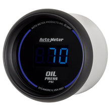 Load image into Gallery viewer, AutoMeter Cobalt Digital 52.4mm Black 0-100 psi Oil Pressure Gauge
