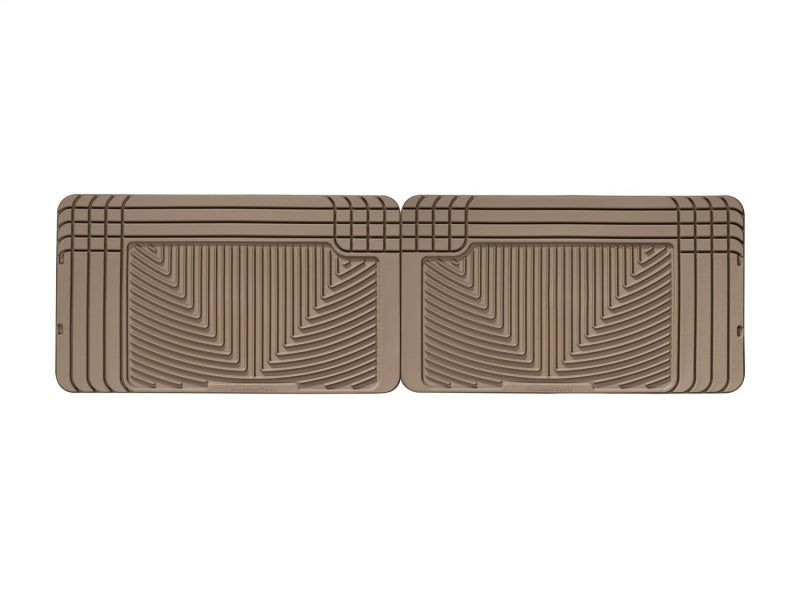 WeatherTech All-Weather Rear Floor Mats for 1990-1991 Volkswagen Vanagon - Tan